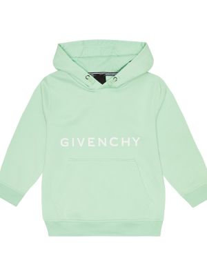 Jersey puuvilla huppari pojille Givenchy Kids vihreä