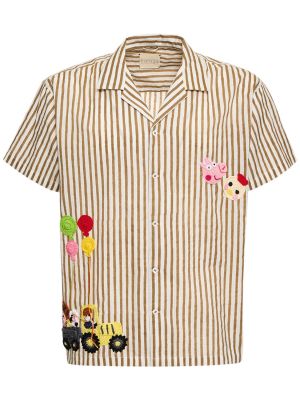 Памучна риза с къс ръкав Harago