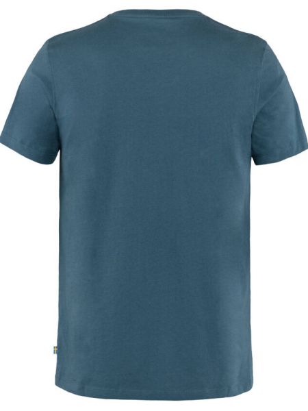 Рубашка с коротким рукавом в уличном стиле Fjallraven синяя