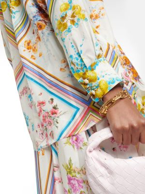 Svilena bluza s cvetličnim vzorcem Zimmermann
