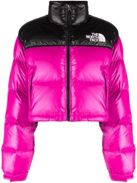 Retro vattert jakke The North Face rosa