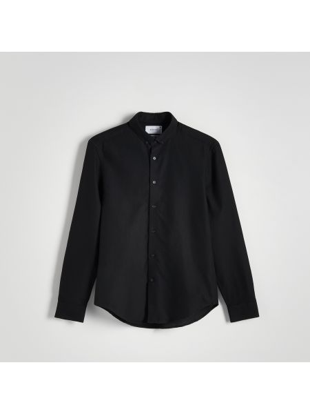 Priliehavá košeľa Reserved čierna