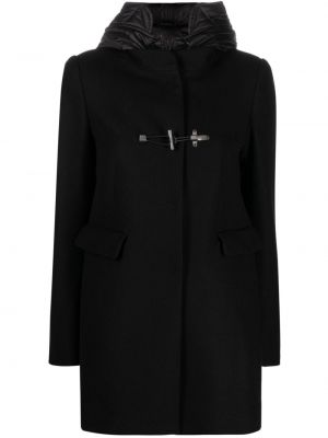 Kabát s kapucňou Fay čierna