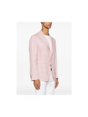 Chaqueta de lino de algodón Tagliatore rosa