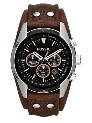 Brązowy zegarek Fossil