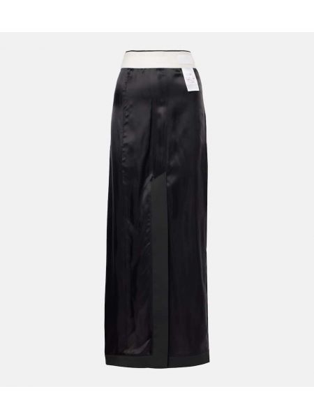 Sateng maxi skjørt Mm6 Maison Margiela svart