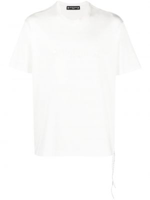 Памучна тениска с принт Mastermind World бяло
