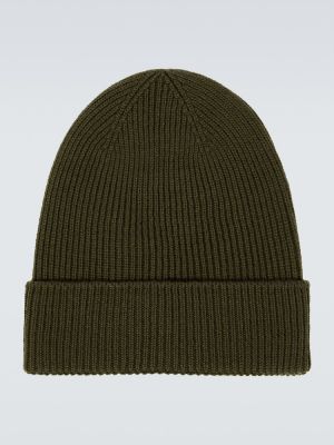 Vilnonis kepurė Moncler žalia