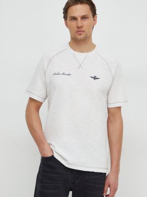 Koszulka bawełniana Aeronautica Militare biała