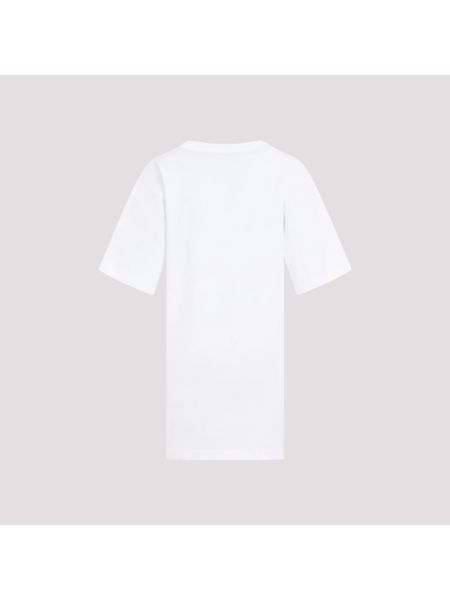 Camiseta de algodón con escote v Y/project blanco