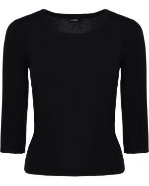 Шелковый свитер La Perla черный