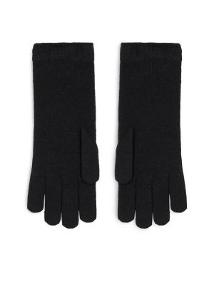 Vlněné rukavice Tommy Hilfiger černé