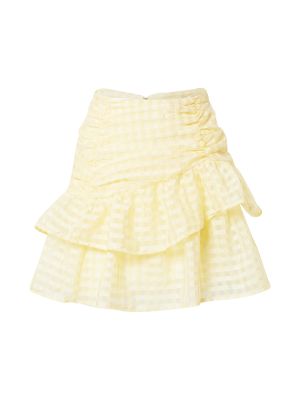 Φούστα mini Gina Tricot κίτρινο