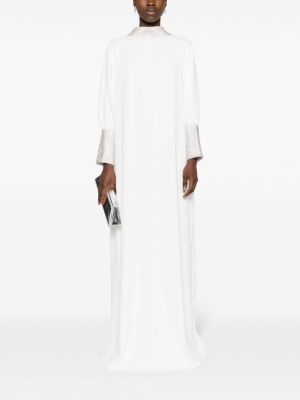 Sukienka wieczorowa z kryształkami Jean-louis Sabaji biała