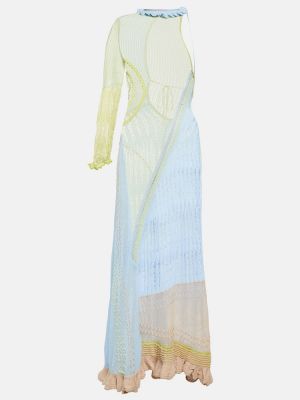 Sukienka długa bawełniana Roberta Einer niebieska