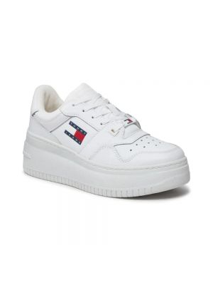 Sneakersy sznurowane Tommy Jeans białe