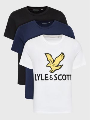 Marškinėliai Lyle & Scott mėlyna