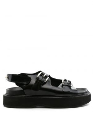 Kožené sandály Simone Rocha černé