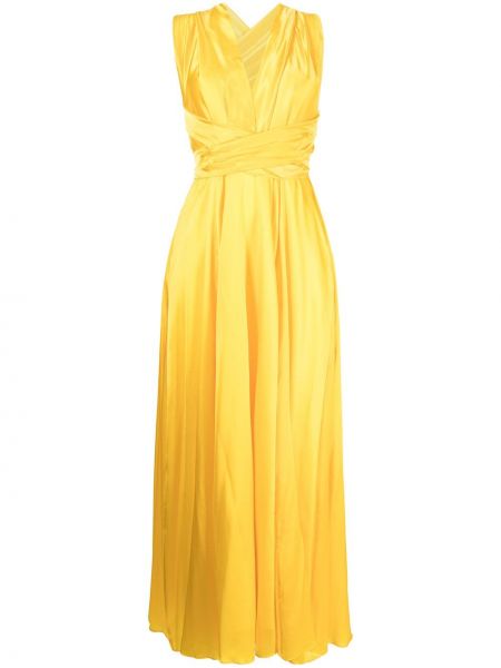 Vestido de noche Lisa Von Tang amarillo