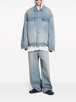 Kurtka jeansowa z kapturem Balenciaga