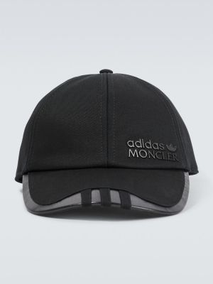 Medvilninis kepurė su snapeliu Moncler Genius juoda