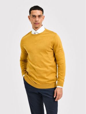 Sweter Selected Homme - żółty