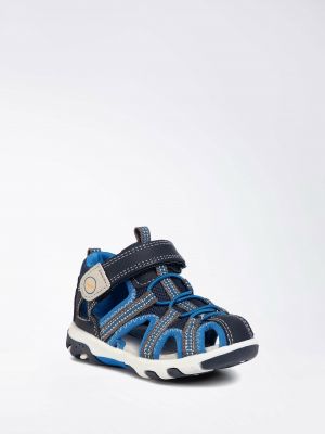 Kožené sandály z imitace kůže Sprandi modré