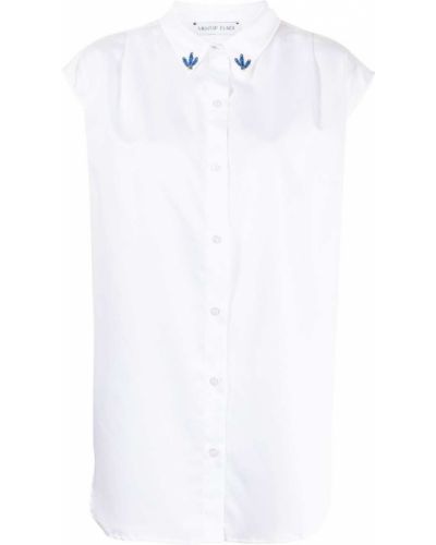 Camisa con botones sin mangas Mehtap Elaidi blanco