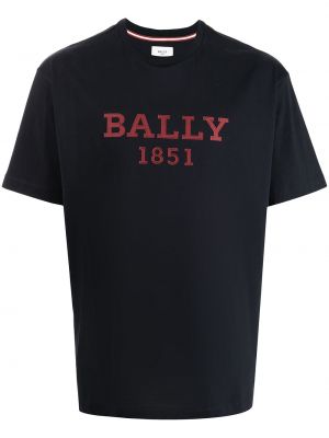 Camiseta con estampado Bally negro