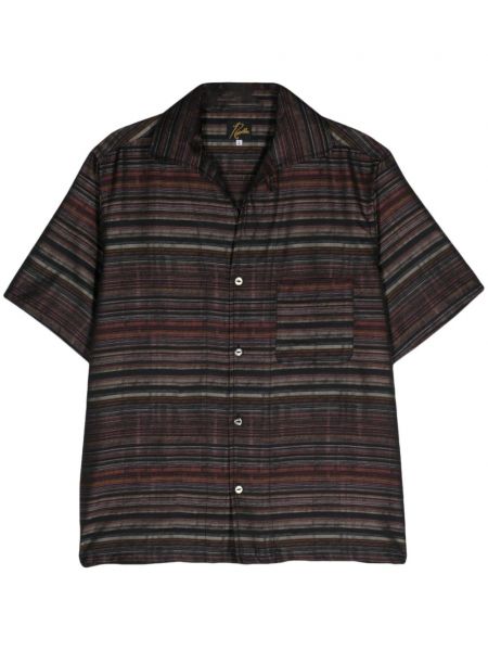 Chemise avec manches courtes Needles noir