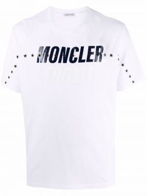 Camiseta con estampado Moncler blanco