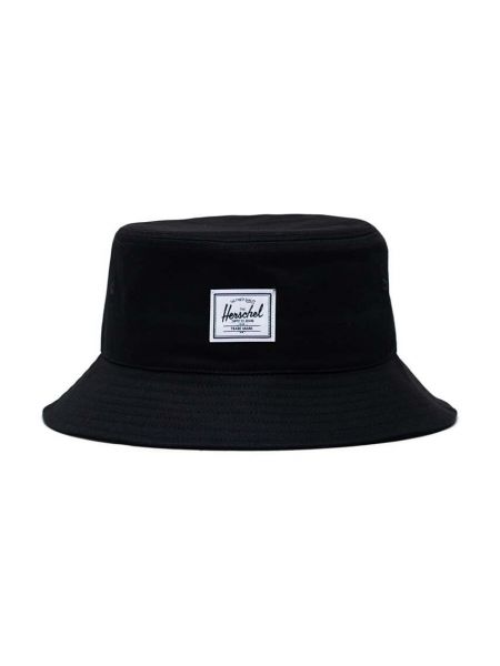 Памучна шапка Herschel черно