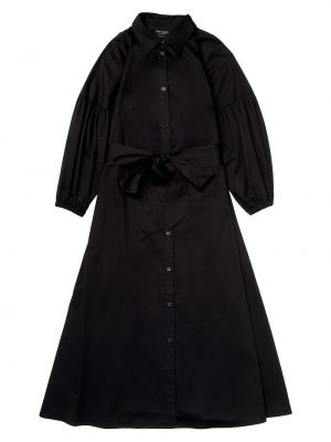 Платье-рубашка из хлопкового поплина с завязками на талии kate spade new york черный