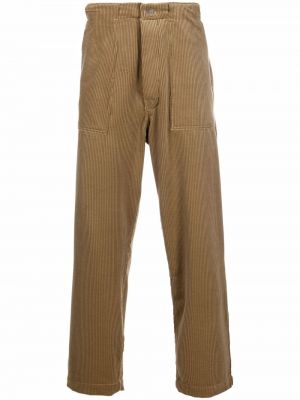 Pantalones rectos de pana Société Anonyme marrón