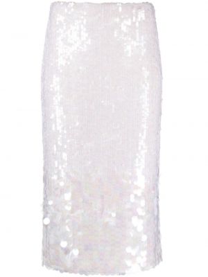 Flitrovaná sukňa P.a.r.o.s.h. biela