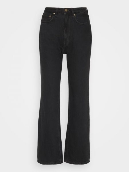 Czarne proste jeansy Weekday