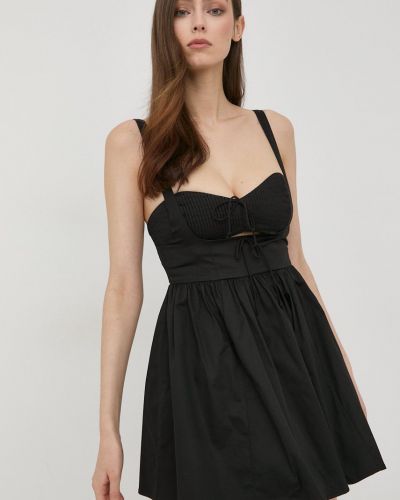 Jednobarevné mini šaty For Love & Lemons - černá