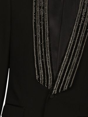 Blazer à paillettes Dolce & Gabbana noir