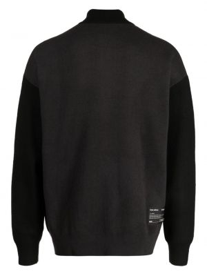 Siuvinėtas megztinis su užtrauktuku Izzue juoda