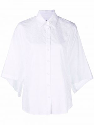 Hemd aus baumwoll ausgestellt Federica Tosi weiß