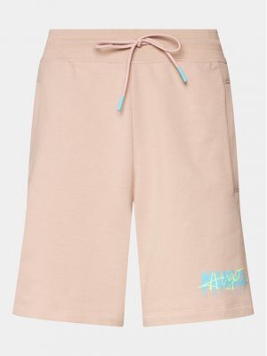 Sportske kratke hlače bootcut Hugo ružičasta