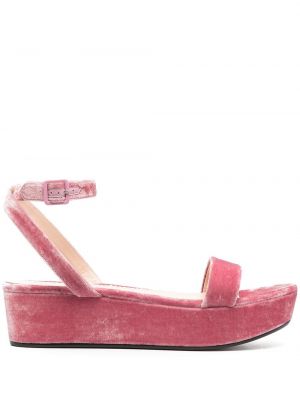 Sammet sandaletter Pucci rosa