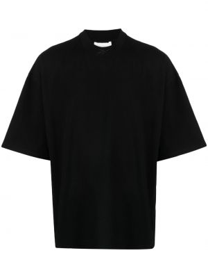 Bavlněné tričko s kulatým výstřihem Reebok černé