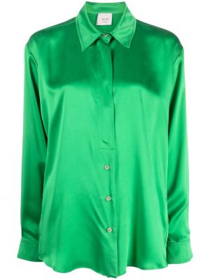 Šilkinė marškiniai Alysi žalia