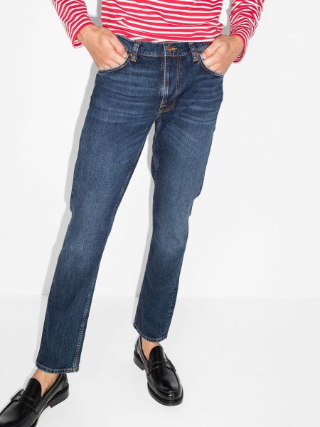 Slim fit skinny jeans Nudie Jeans blau