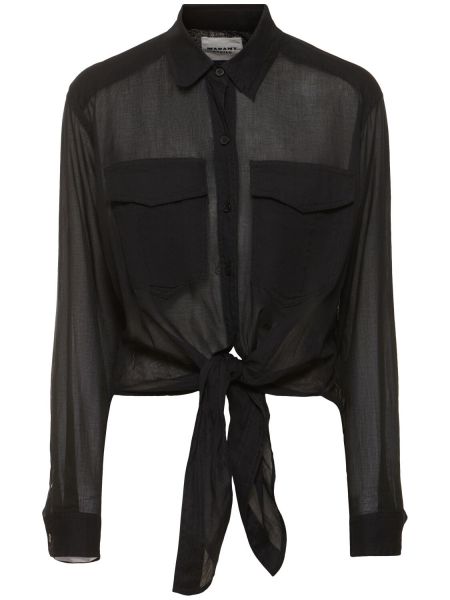 Camisa de algodón Marant Etoile negro