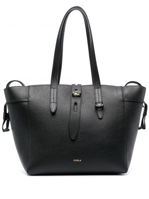 Læder shopping bag Furla sort