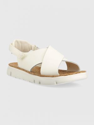 Usnjene sandali Camper bela