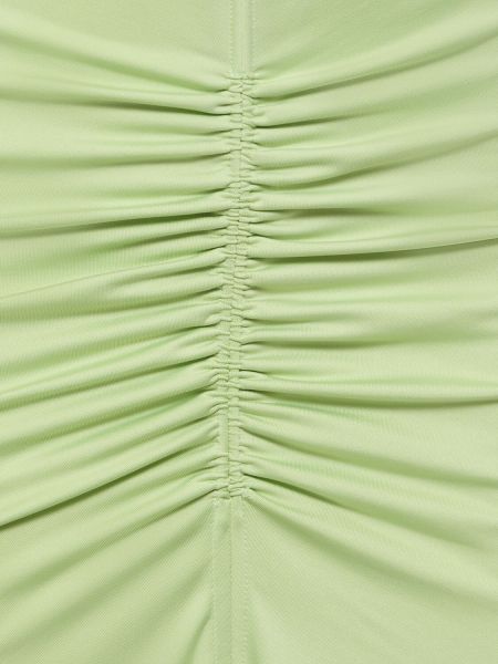 Μίντι φόρεμα από ζέρσεϋ Victoria Beckham πράσινο