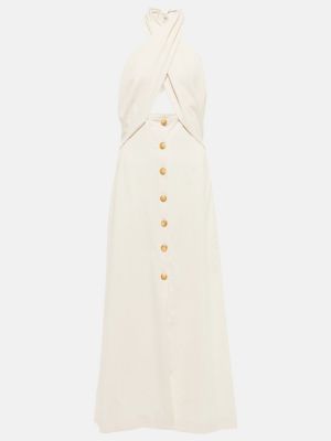 Sukienka midi Nanushka biała